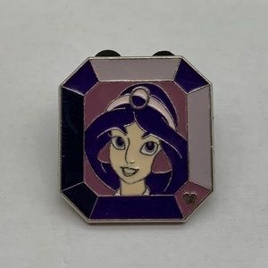 Disney Parks Princess Jasmine Gem Purple Hidden Mickey 2008 Lapel Pin